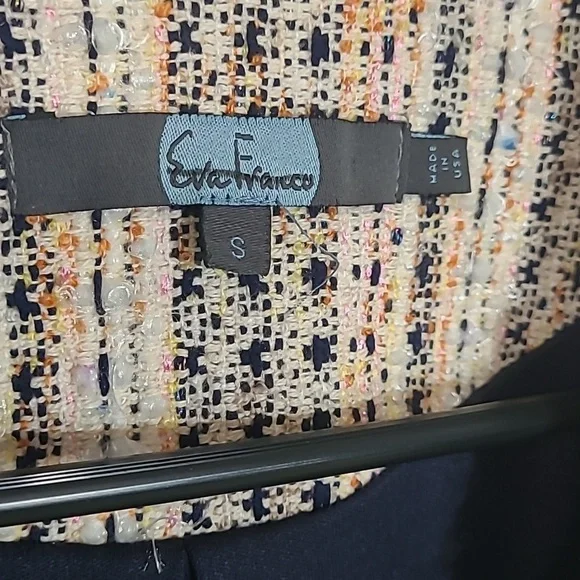 Anthro • Eva Franco Reston Fringe Tweed Jacket Blazer Small - Picture 3 of 5